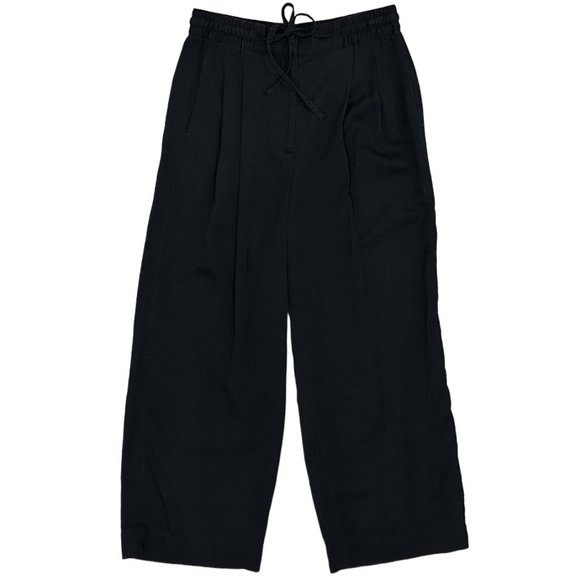 Club Monaco Signature Elasticated Pleated Trouser Pants in Black Women’s Size S - Picture 2 of 16